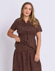 Wren Spot Top / Chocolate