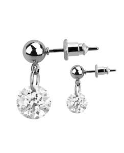 Body Jewellery: Clear Gem - Dangly