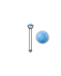 Body Jewellery: Light Blue Opal - 20g - Nose Bone