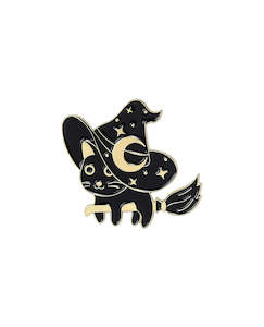 Pins: Witchy Broom Cat - Pin