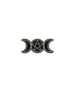 Triple Moon Pentagram - Pin
