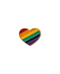 Pins: Stripey Heart - Pin