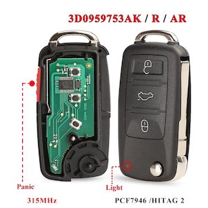 Products: Volkswagen Remote Car Key KR55WK45022 315Mhz ID46 - GIZ Tech Auto Parts