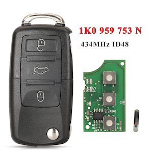Products: Volkswagen Remote Car Key 1K0959753N 433Mhz ID48 - GIZ Tech Auto Parts