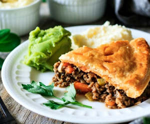 Beef: Handcrafted MInce pie. Family size.