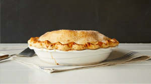 Pies: Handcrafted Apple and Nutmeg Family size pie.
