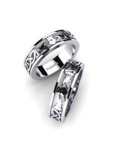 Wedding Rings: White Silver Wedding Ring Celtic Claddagh GLAMIRA NZ