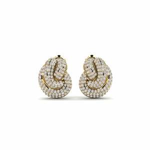 Earrings: 2.016 Carat Round cut 14ct Yellow Gold Lab Grown Diamond SYLVIE Earring Perak GLAMIRA NZ