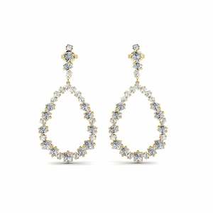 Earrings: 7.26 Carat Princess cut 14ct Yellow Gold Zirconia SYLVIE Earring Argjendi GLAMIRA NZ