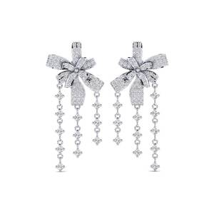 Earrings: 1.63 Carat Round cut 14ct White Gold Lab Grown Diamond SYLVIE Earring Sidabras GLAMIRA NZ