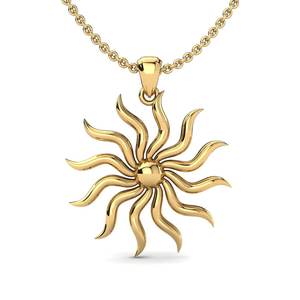 Necklaces: 14ct Yellow Gold GLAMIRA Sun Pendant Narcissa GLAMIRA NZ