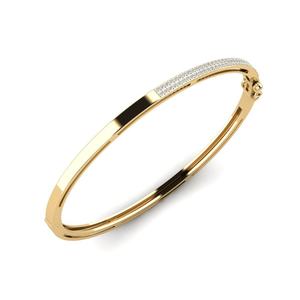 Bracelets: 0.512 Carat Round cut 14ct Yellow Gold Lab Grown Diamond Women's Bangle Blathanna GLAMIRA NZ
