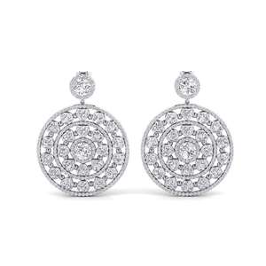 Earrings: 2 Carat Round cut 14ct White Gold Diamond Women's Earring Rexa GLAMIRA NZ