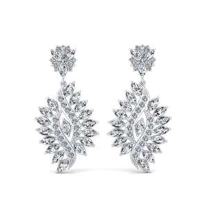8 Carat Marquise cut 14ct White Gold Zirconia Women's Earring Donnatella GLAMIRA NZ
