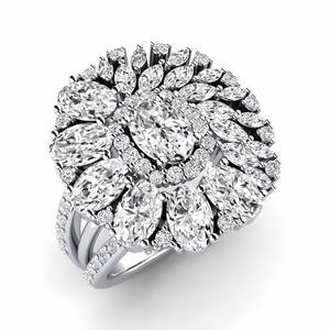 Rings: 2.82 Carat Oval cut 14ct White Gold Lab Grown Diamond GLAMIRA Ring Britta GLAMIRA NZ