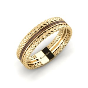 14ct Yellow Gold Men's Ring Dirac GLAMIRA NZ