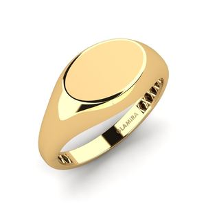 Rings: 14ct Yellow Gold Men's Ring Bimbelotier GLAMIRA NZ