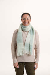 Scarves: Mohair Scarf - Helwick Greens