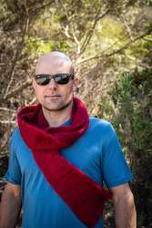 Scarves: Mohair Scarf - Pinot Noir