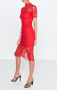 149 Under: PRELOVED | Making The Connection Dress - Red, 10