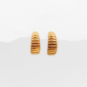 Earrings: Line Hoops