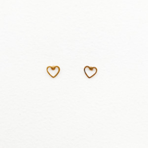 Studs: Hollow Heart Studs