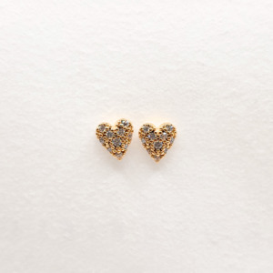 Studs: Sparkle Heart Studs