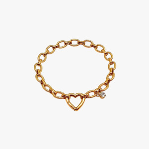 Bracelets: Heart Charm Holder Bracelet