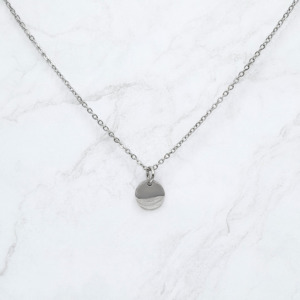 Mens Necklaces: Petite Engravable Disc Necklace