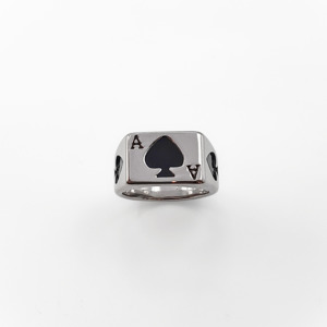 Ace Of Spades Signet Ring