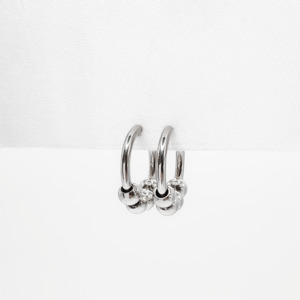 Mens Earrings: Beaded One Touch Hoops