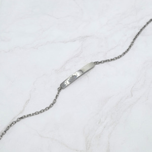 Mens Bracelets: X Thin Engravable ID Bracelet