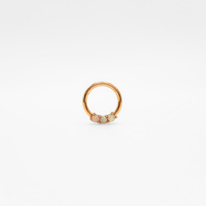 Hoops: 3 Opal Segment Hoop