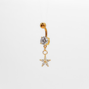 Belly Bars: Daisy Single Drop Belly Bar