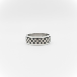 Checkered Spinner Ring