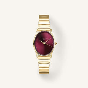 Oval Sunray - Gold / Burgundy