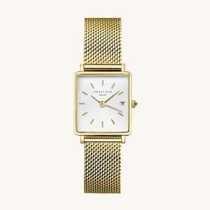 Boxy XS - Gold Mesh / White Dial