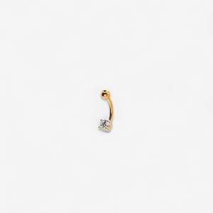 Daith Rook: Gem Crystal Curved Barbell