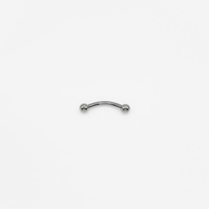 Daith Rook: Silver Banana Bar - 16G