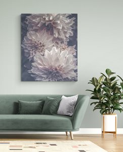 Products: Cafe au Lait Dahlia Glass Art - Glassography & Florals
