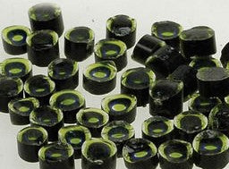 Millefiori Nt: Green & Blue Circles O (4/5mm)