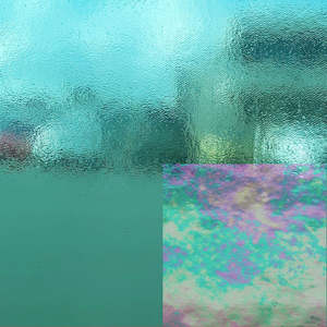 96 Coe Iridised Luminescent Glass: Irid Turquoise Green T