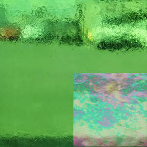 96 Coe Iridised Luminescent Glass: Garden Green Lum T
