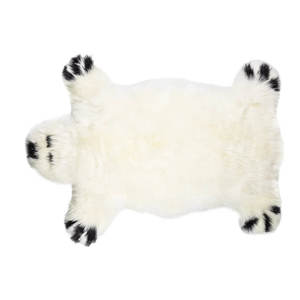 Products: Sheepskin Rug Polar Bear - Bowron Sheepskin Tannery & Factory