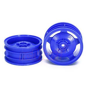 Tamiya Parts: Tamiya Star Dish 4WD Buggy Front Wheels 2Pcs Blue