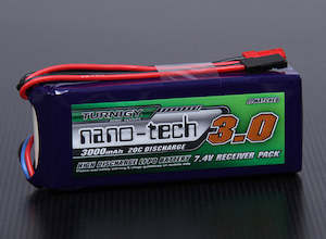 Lipo: Turnigy nano-tech 3000mAh 2S2P 20~40C Lipo Receiver Pack