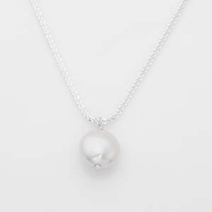 Sterling Silver Necklaces: Sterling Silver Freshwater Pearl Necklace