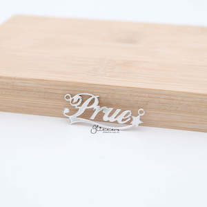 Personalised Sterling Silver Name Necklace with Decoration