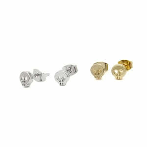 Stud Earrings: Skull Head Stud Earrings