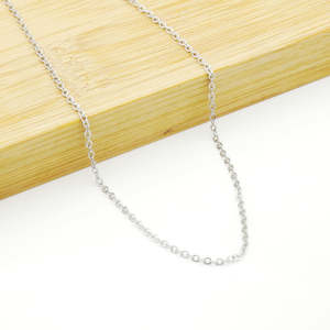 Pendant Chain: Stainless Steel Cable Chain Necklace - 1.5mm Width